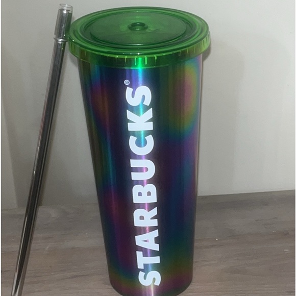 Starbucks 2025 Limited Edition Yellow 24oz Cold Tumbler With Straw